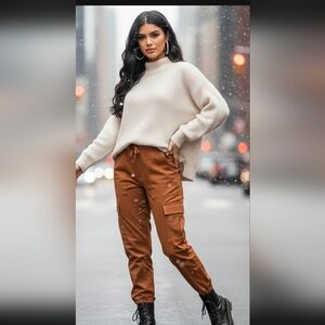 Original Use Brown Cargo Joggers